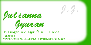 julianna gyuran business card